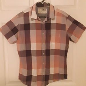 Urban Pipeline plaid short sleeve button-up